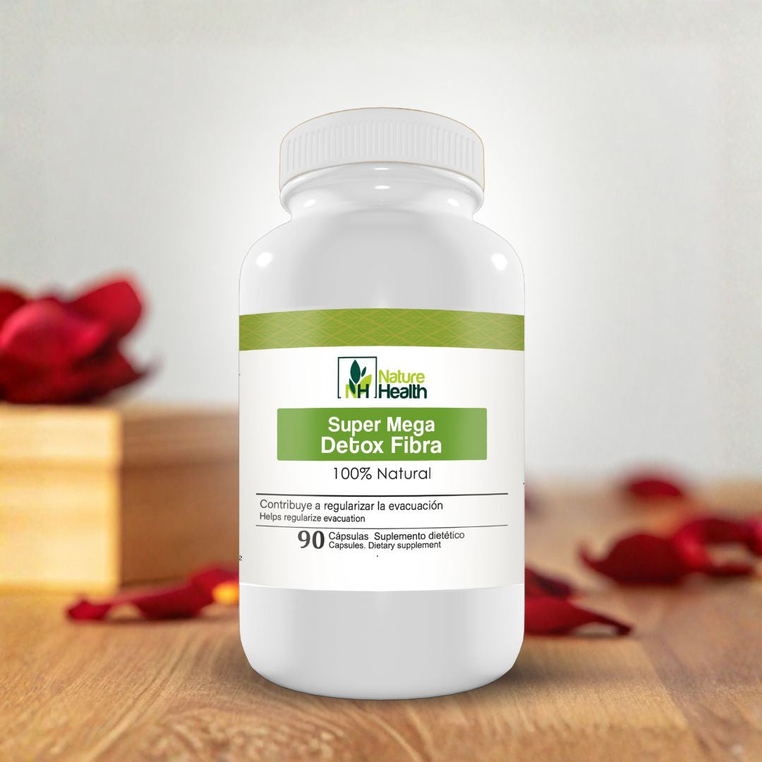 Cápsulas Mega Detox Fibra - Apoyo para la digestión, regularidad y desintoxicación natural