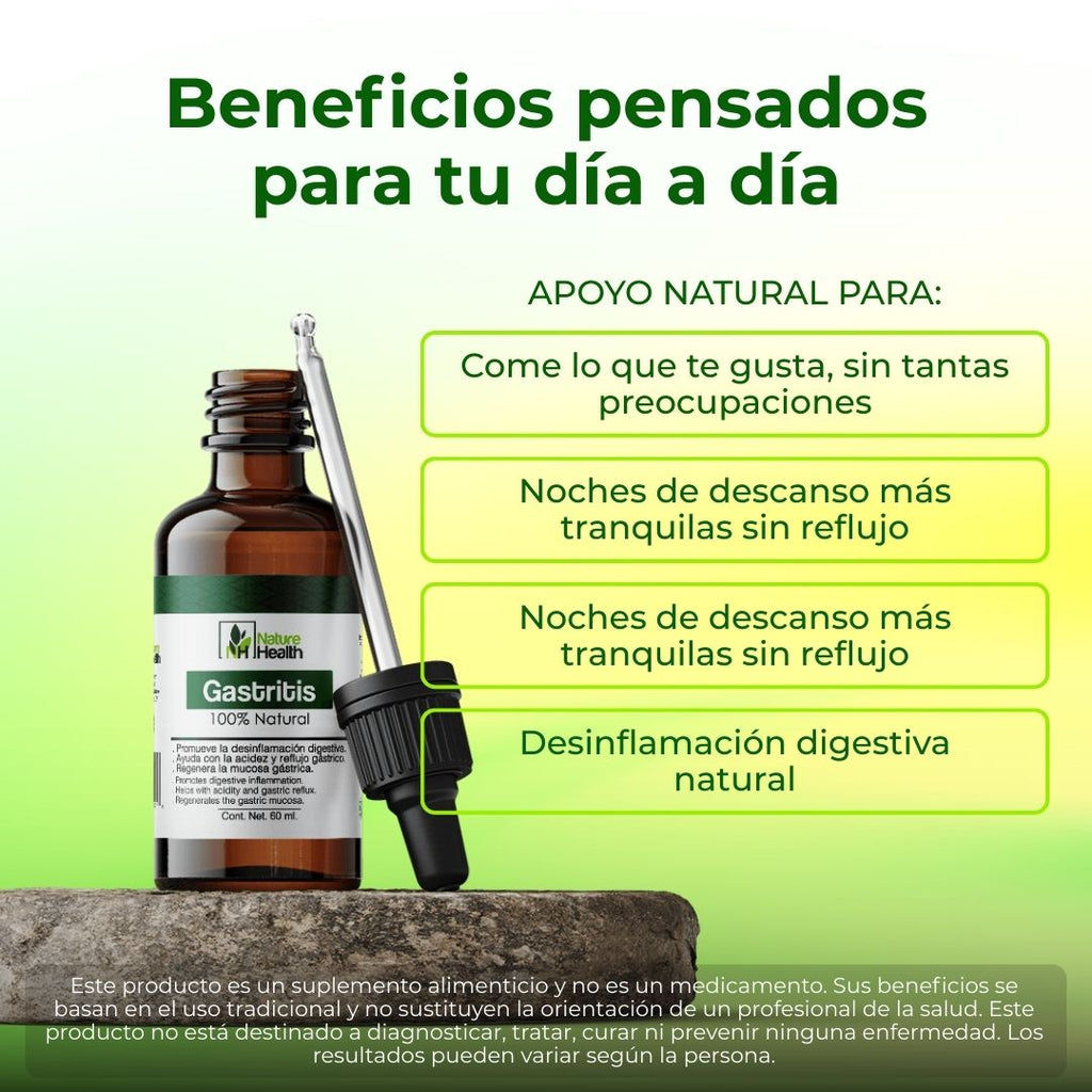 Gotas Gastritis - Apoyo para las agruras, reflujo ácido, Indigestión y más problemas digestivo