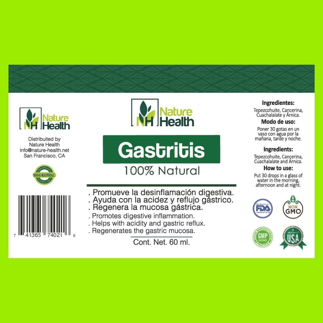 Gotas Gastritis - Apoyo para las agruras, reflujo ácido, Indigestión y más problemas digestivo