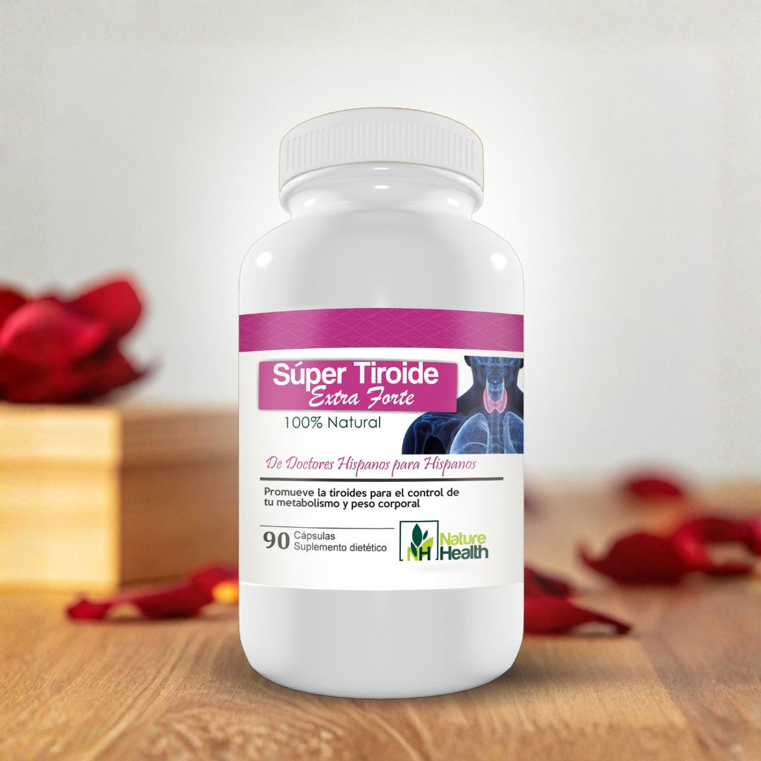 Cápsulas Súper Tiroides Extra forte - Apoyo natural para el bienestar diario