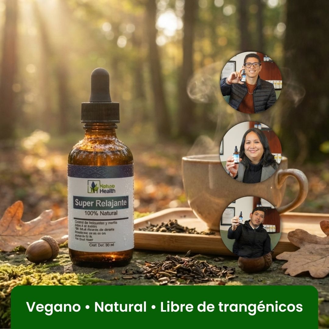 Gotas Relajante con Valeriana, - Apoyo para el estrés, la relajación, el descanso y el bienestar emocional