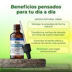 Gotas Relajante con Valeriana, - Apoyo para el estrés, la relajación, el descanso y el bienestar emocional